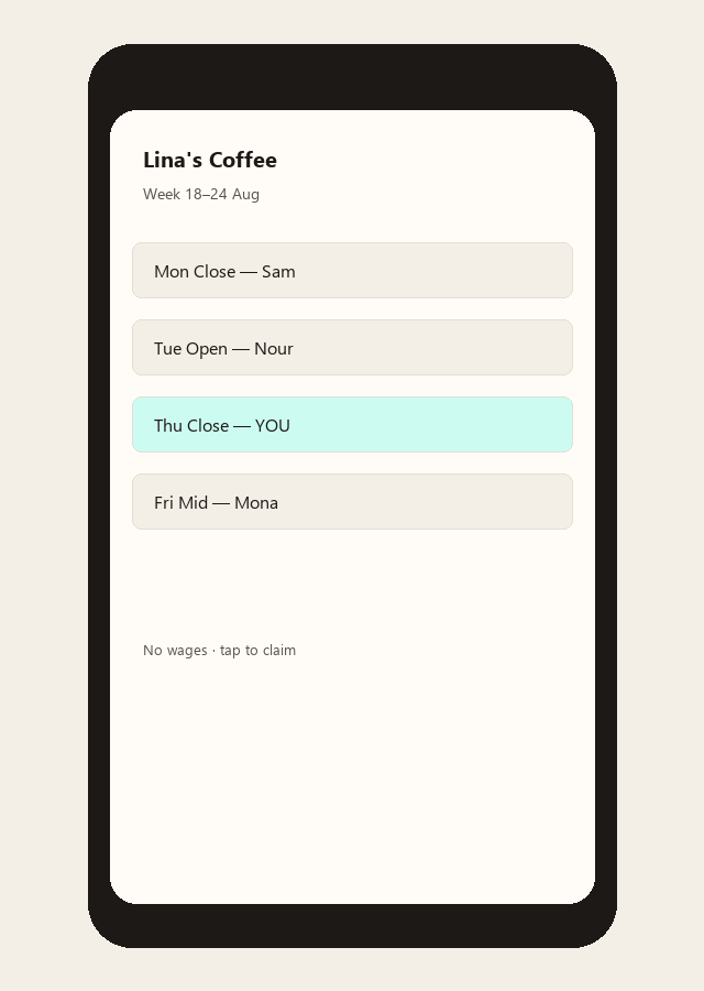 WhatsApp → wall
